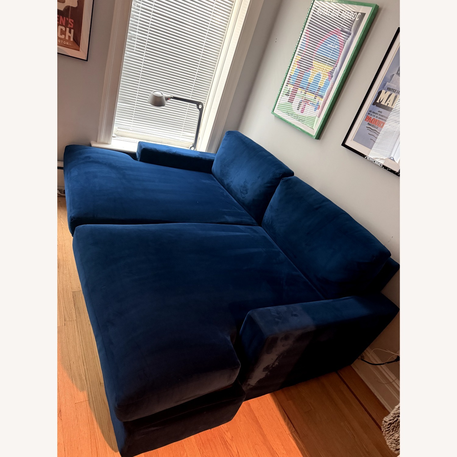 Joybird Anton Daybed Royale Cobalt Velvet - image-1