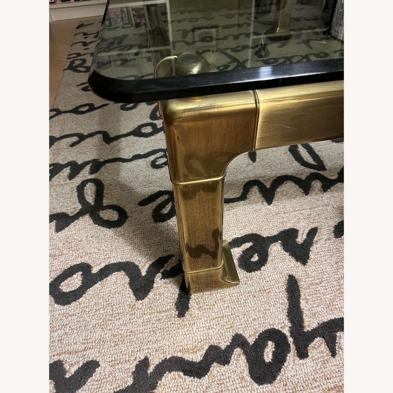 Gold Glass Coffee Table - image-3