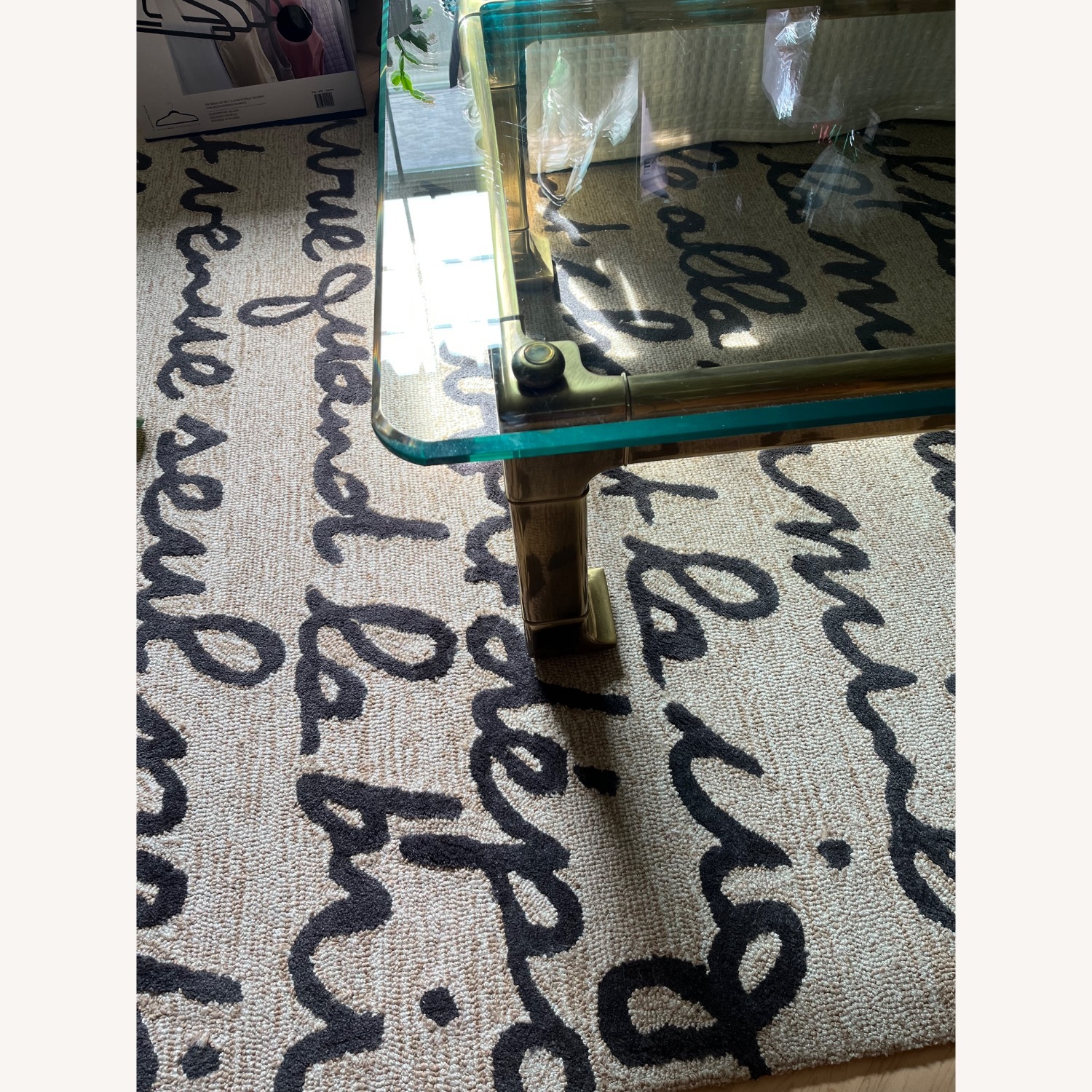 Gold Glass Coffee Table - image-2