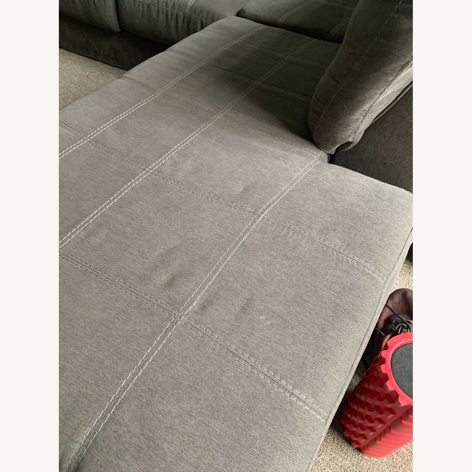 Ashley Furniture Marleton Gray Fabric Sectional with Chaise - image-5