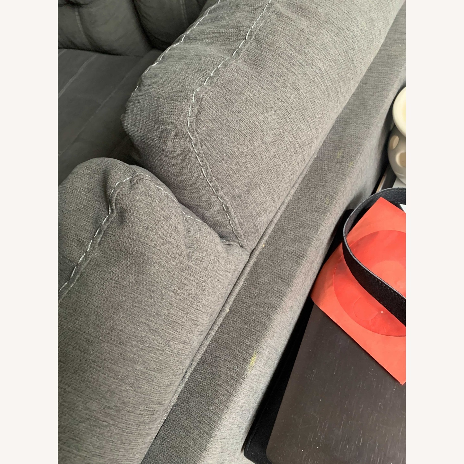 Ashley Furniture Marleton Gray Fabric Sectional with Chaise - image-4
