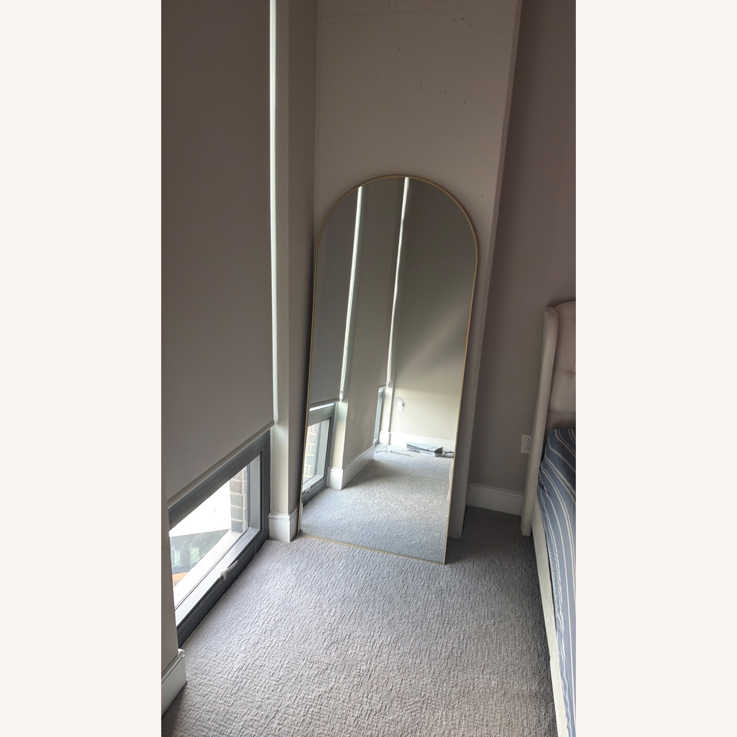 Home Styles Furniture Gold Floor Mirror - image-1