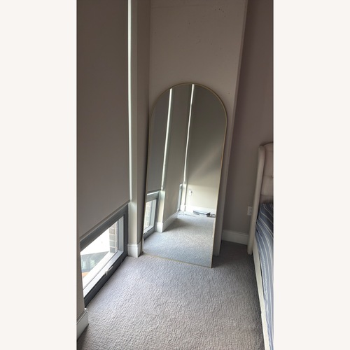 Used Home Styles Furniture Gold Floor Mirror for sale on AptDeco