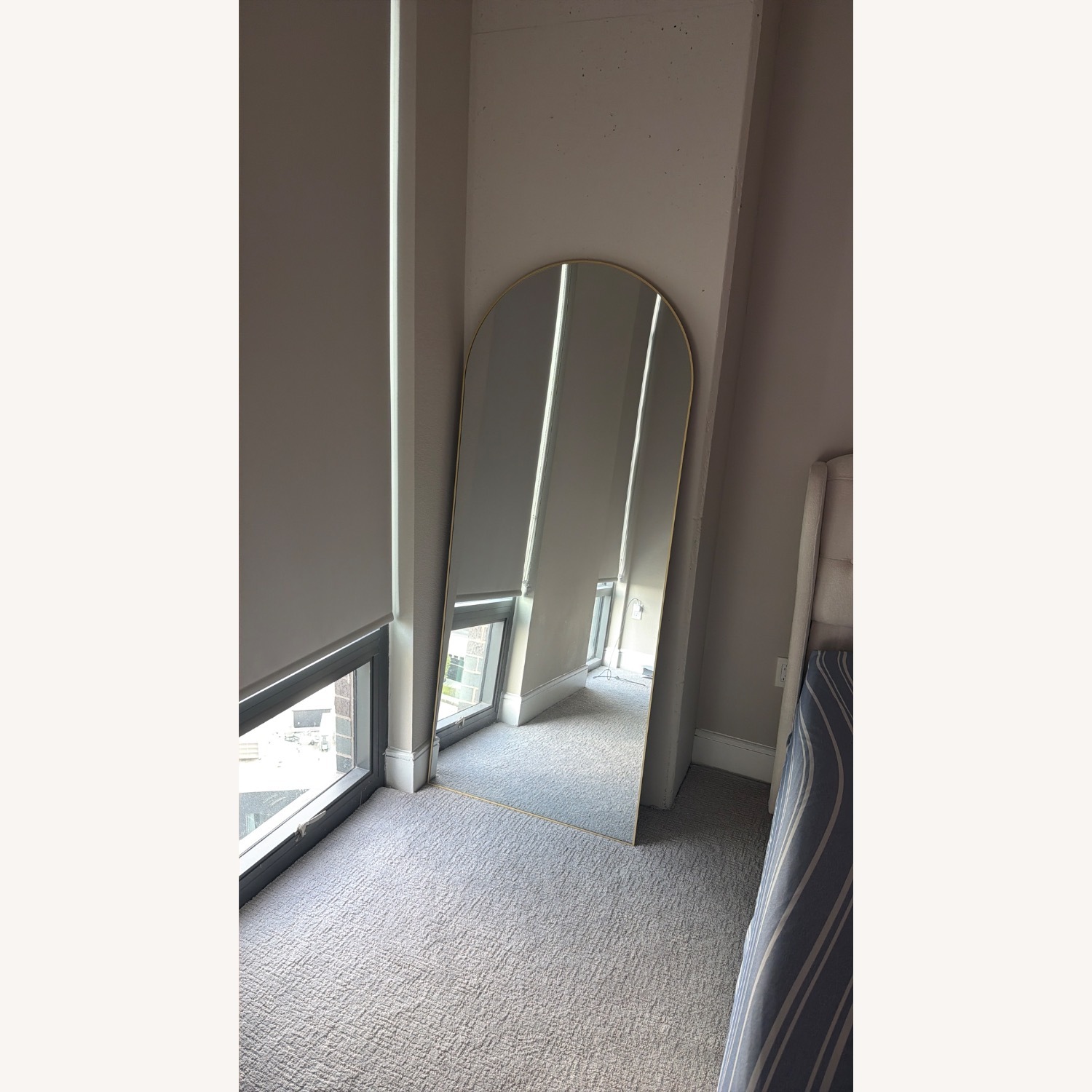 Home Styles Furniture Gold Floor Mirror - image-2