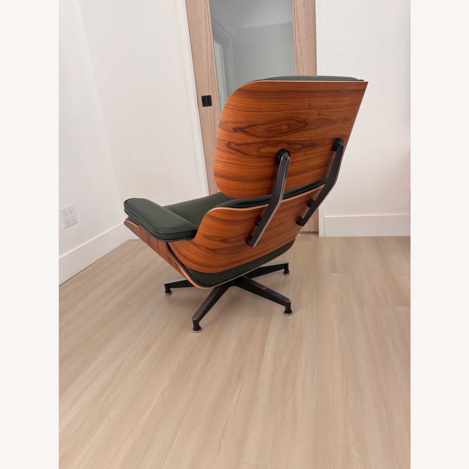 Herman Miller Eames Green Leather Accent Chairs - image-3