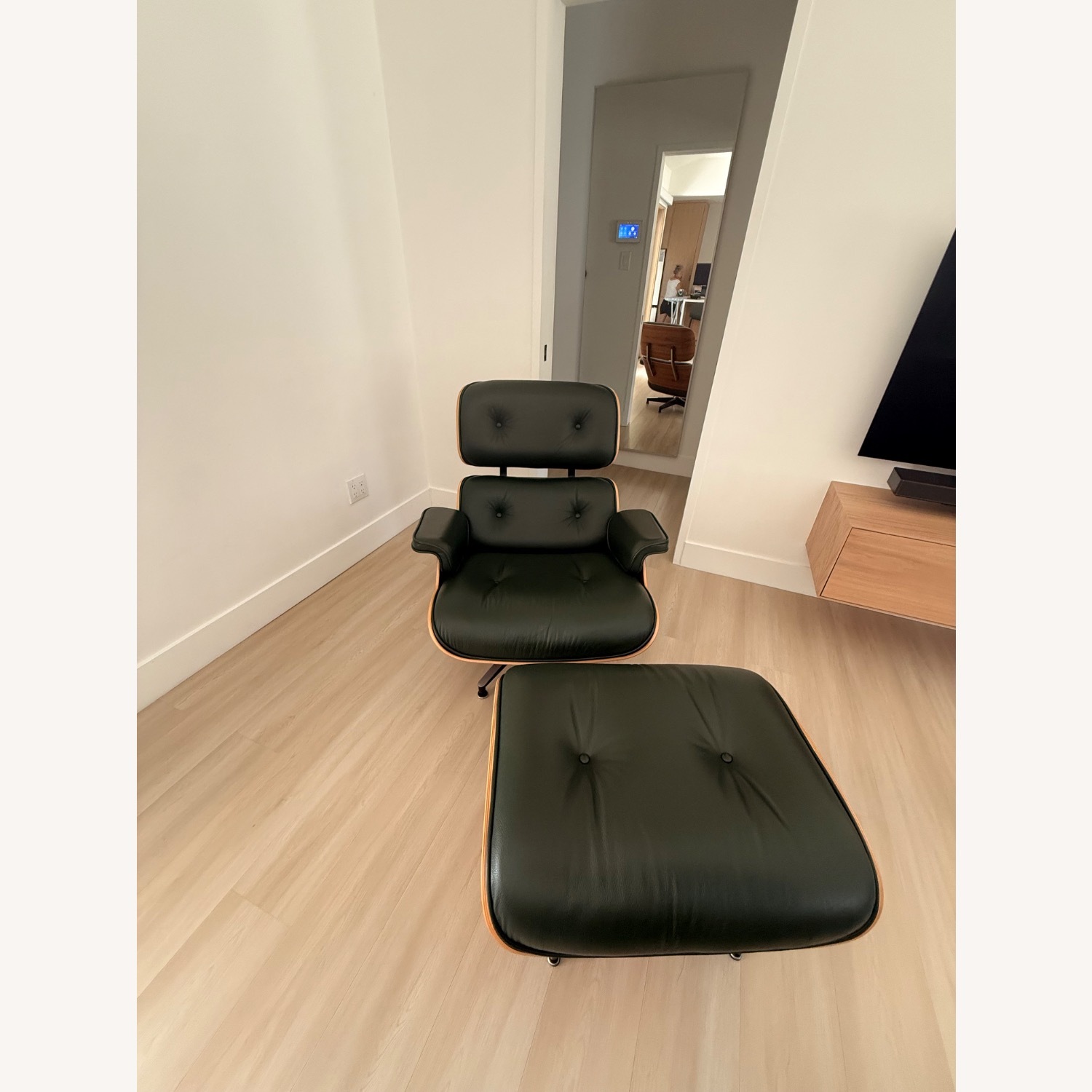 Herman Miller Eames Green Leather Accent Chairs - image-4