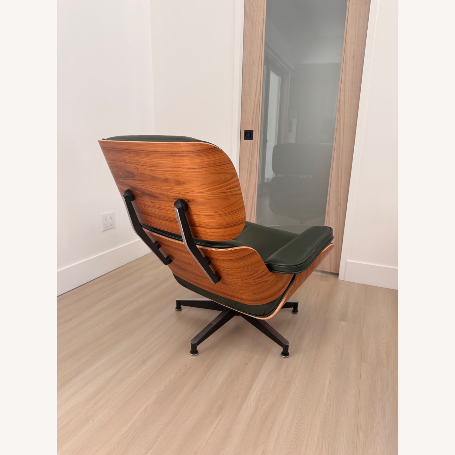 Herman Miller Eames Green Leather Accent Chairs - image-2