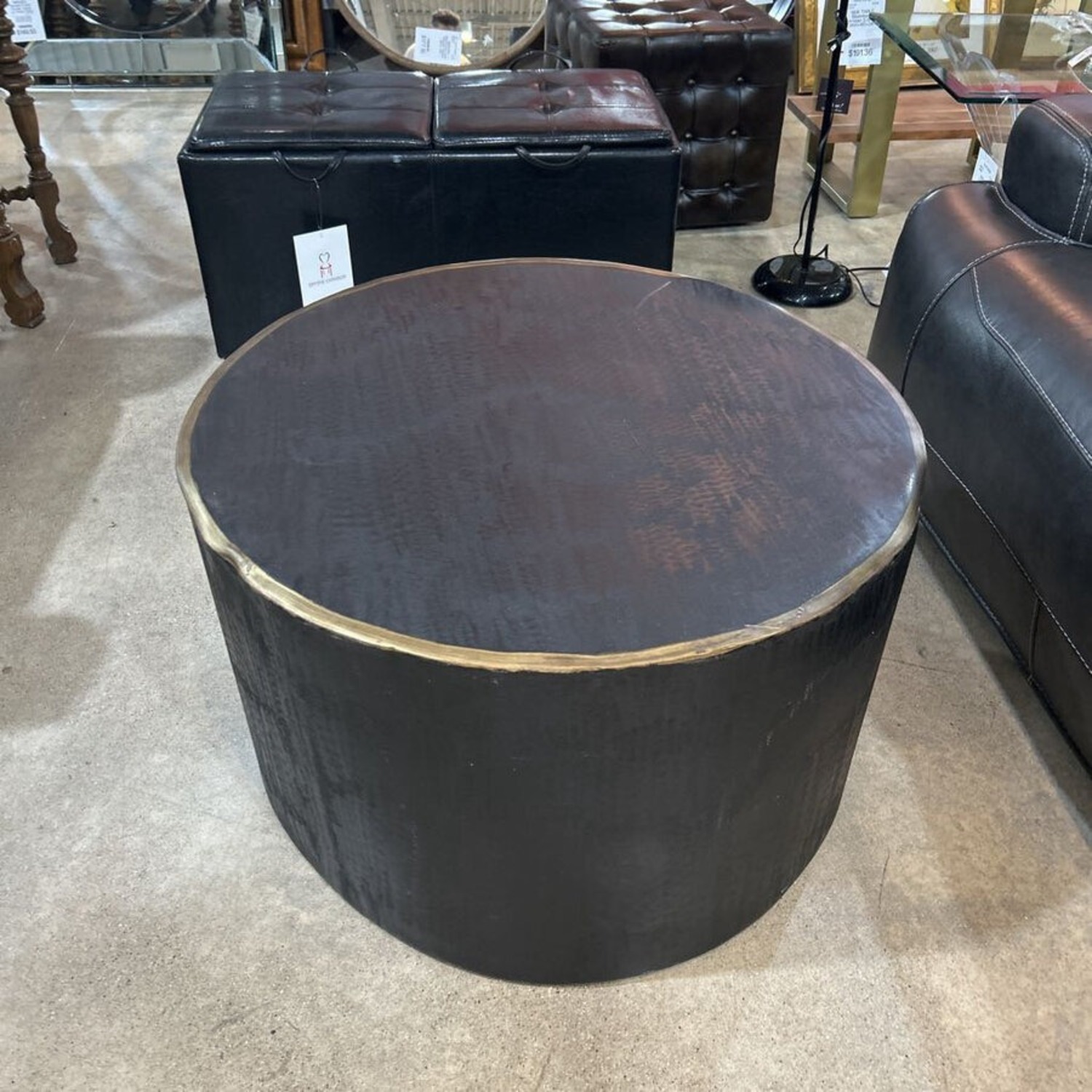 Tundra Round Steel Coffee Table - image-1