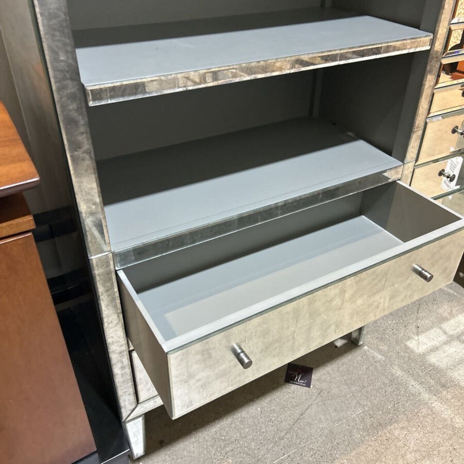 Powell Mirrored 2-Drawer Bookcase - image-4