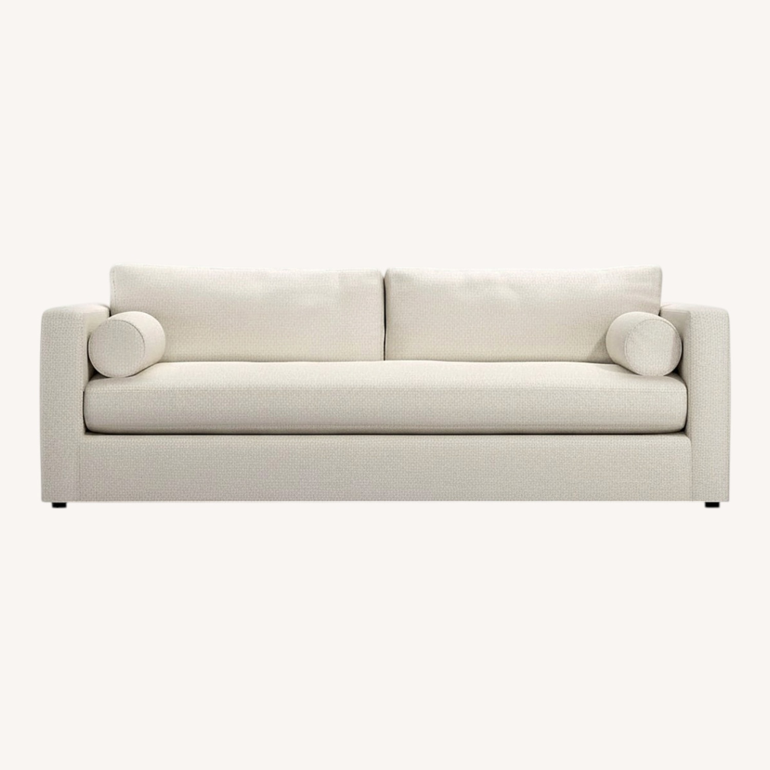 ABC Carpet and Home White Linen 2 Seater Sofa - image-4