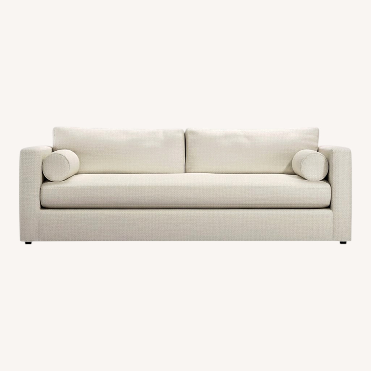 ABC Carpet and Home White Linen 2 Seater Sofa - image-0