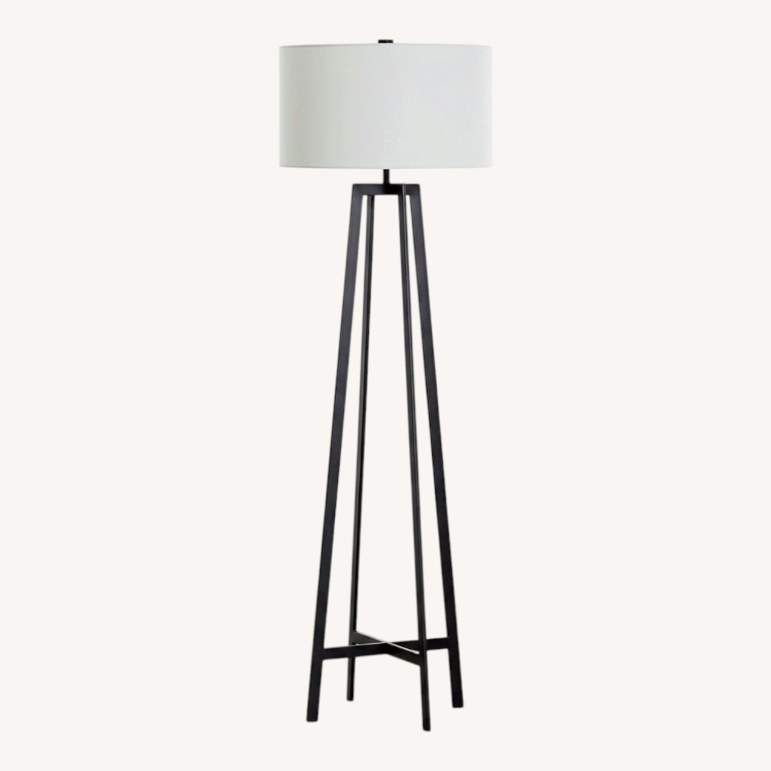 Crate & Barrel Castillo Black Floor Lamp - image-0