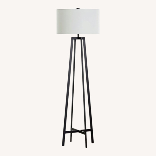 Used Crate & Barrel Castillo Black Floor Lamp for sale on AptDeco