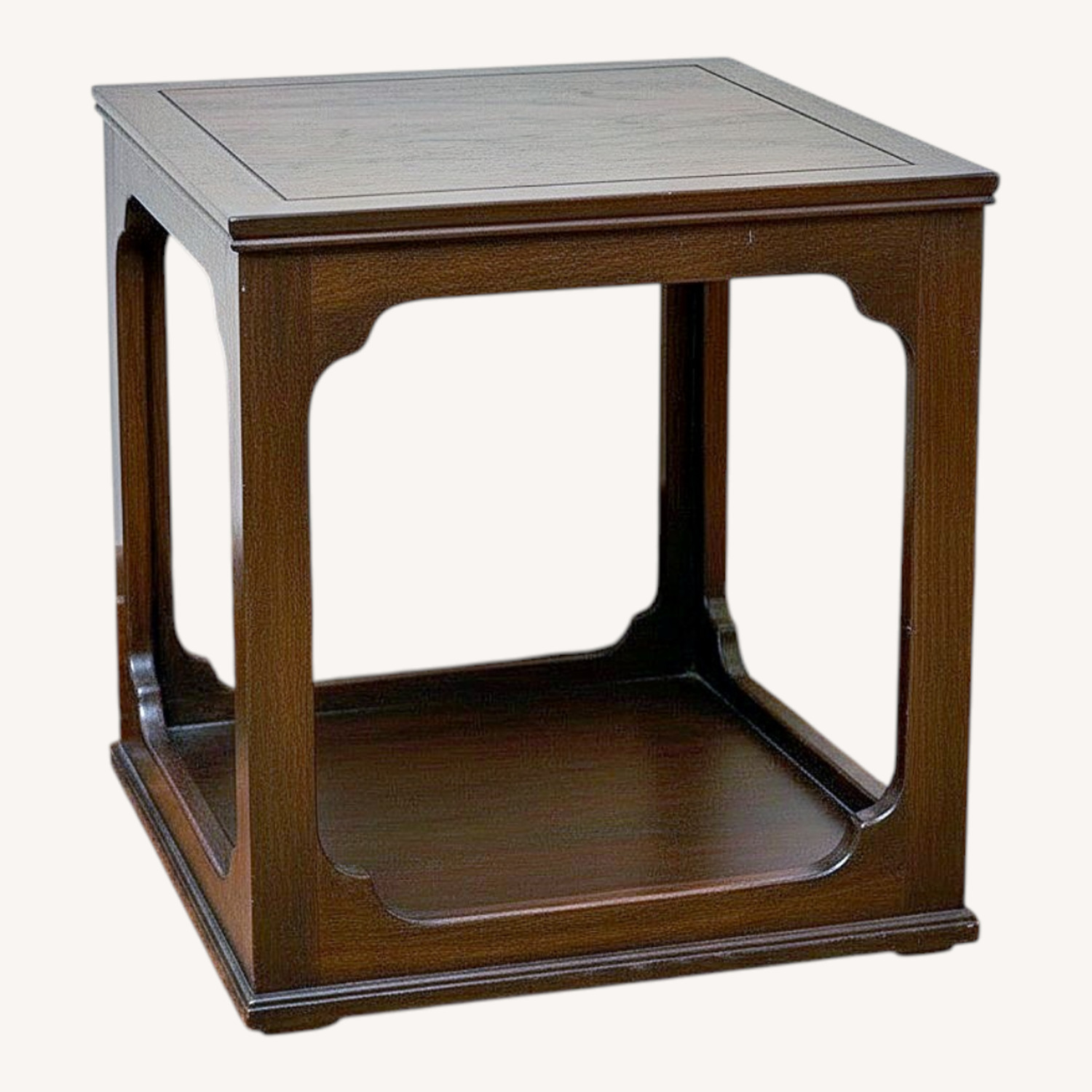 Vintage/Antique Finds Dark Brown Wood Side Table - image-0