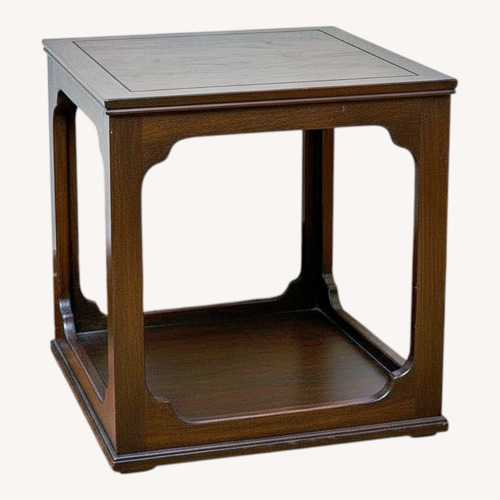 Used Vintage/Antique Finds Dark Brown Wood Side Table for sale on AptDeco
