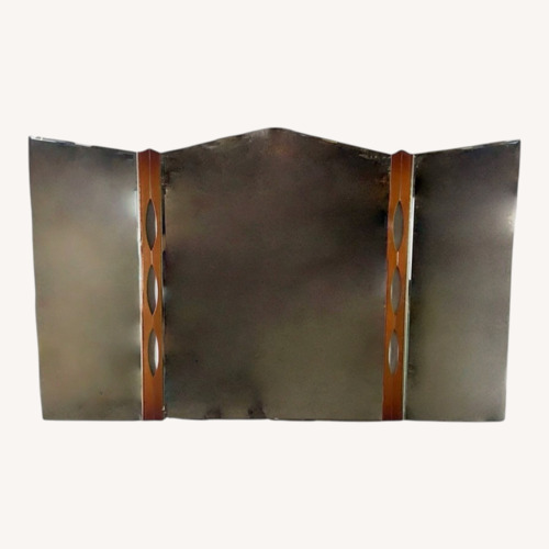 Used Vintage Mid-Century Modern Walnut Tri-Fold Mirror for sale on AptDeco