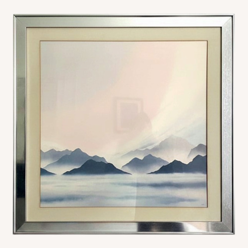 Used 35x35” Ann Taylor Framed Lithograph Mountains for sale on AptDeco