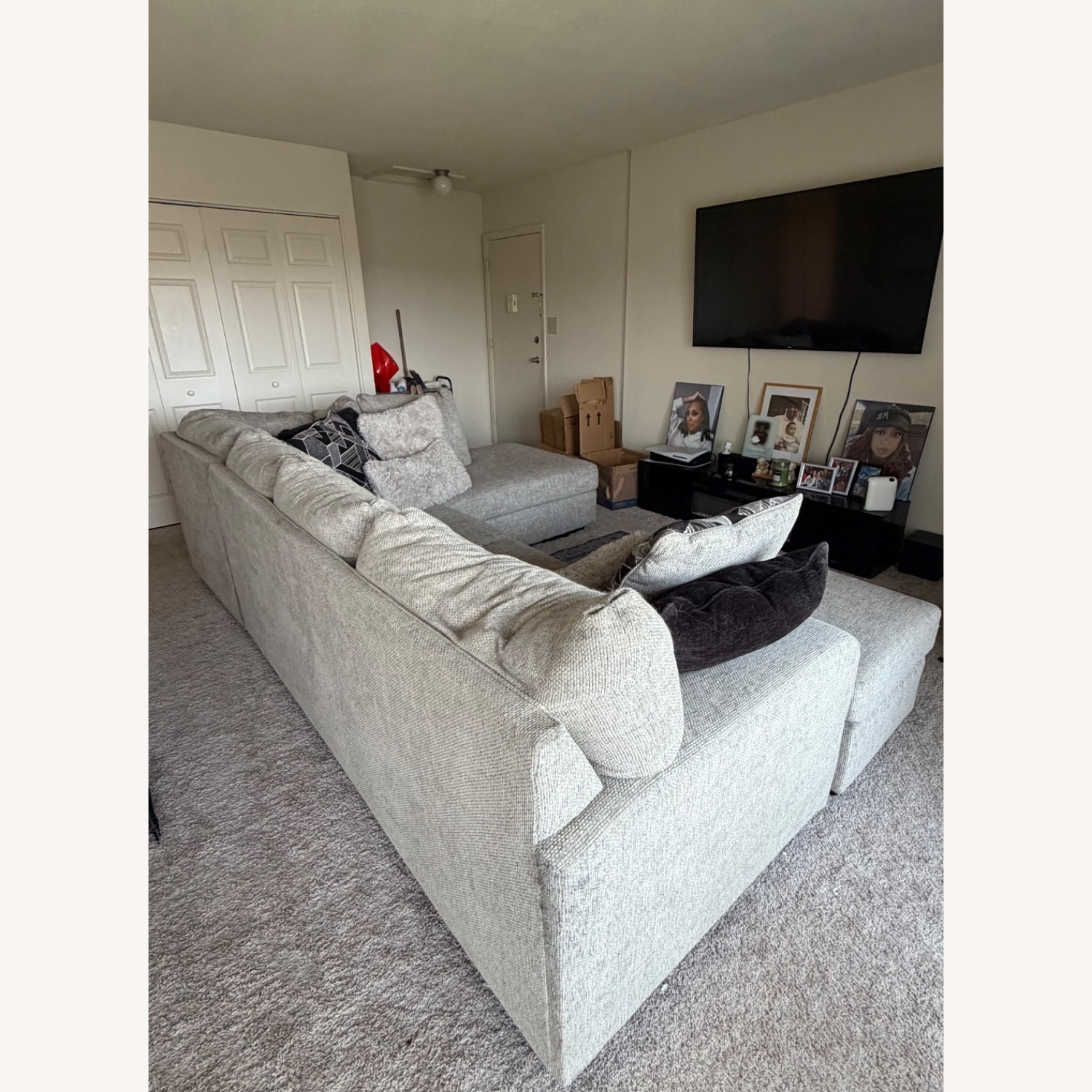 Light Gray Fabric 2 Piece Sectional - image-5