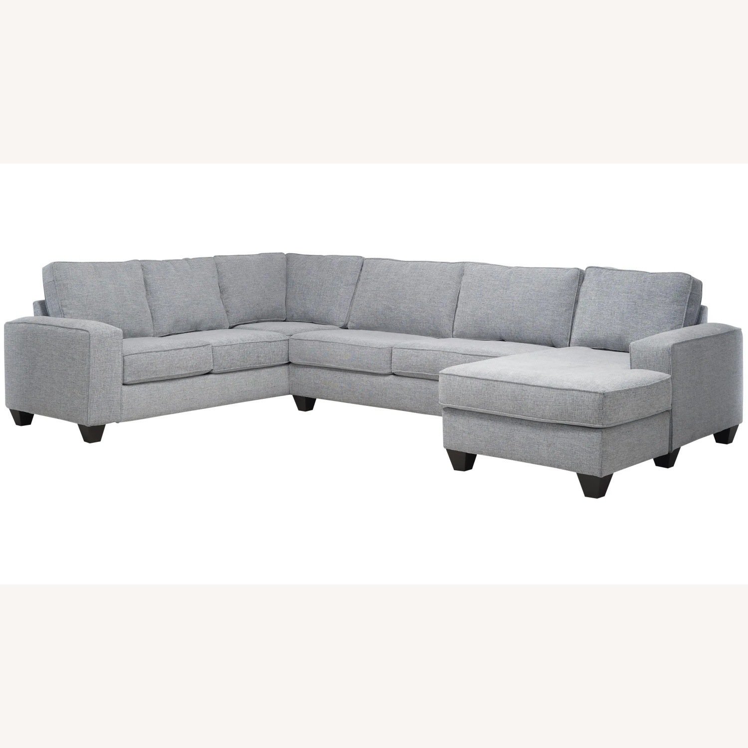 Raymour & Flanigan Light Gray 3+ Piece Sectional - image-7