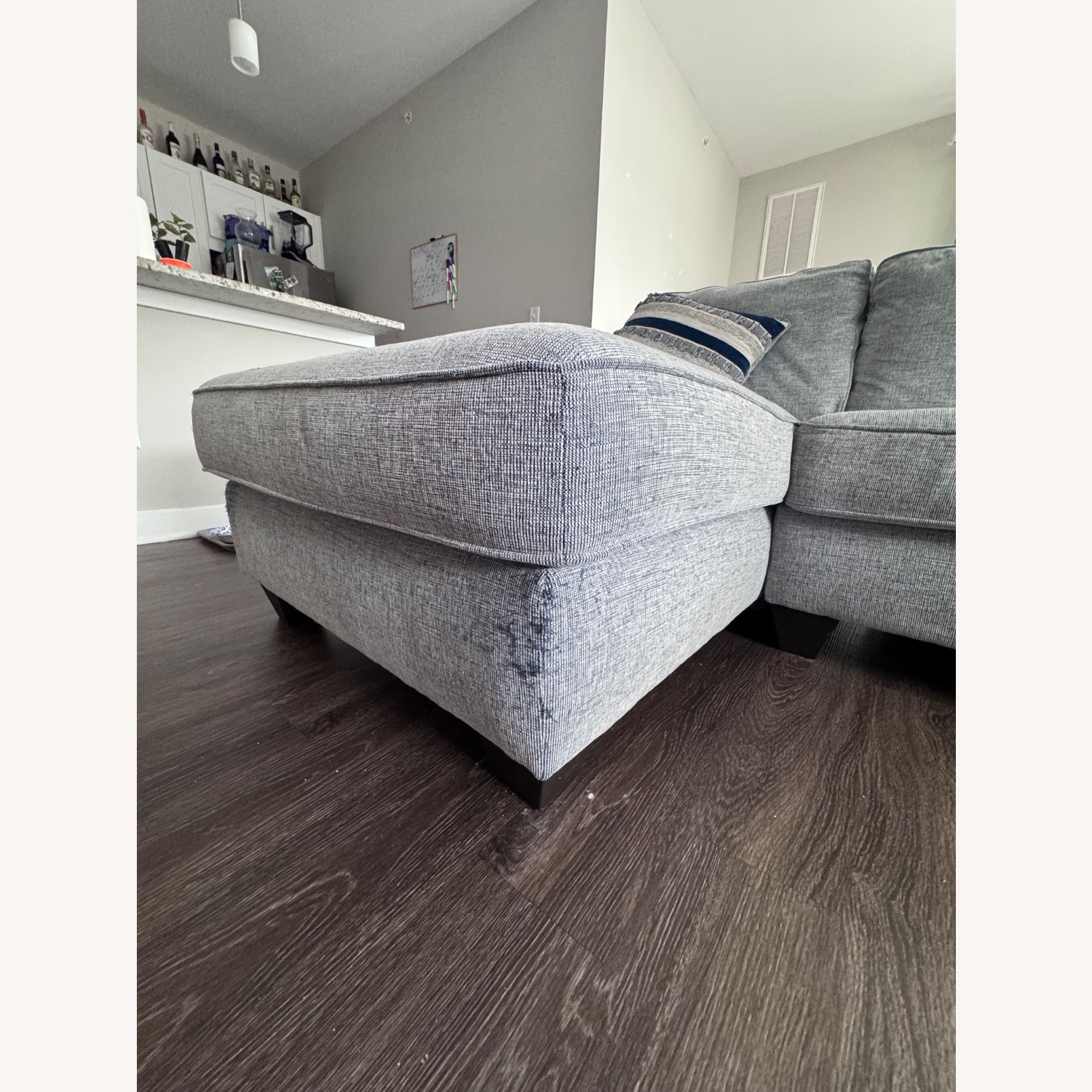 Raymour & Flanigan Light Gray 3+ Piece Sectional - image-5