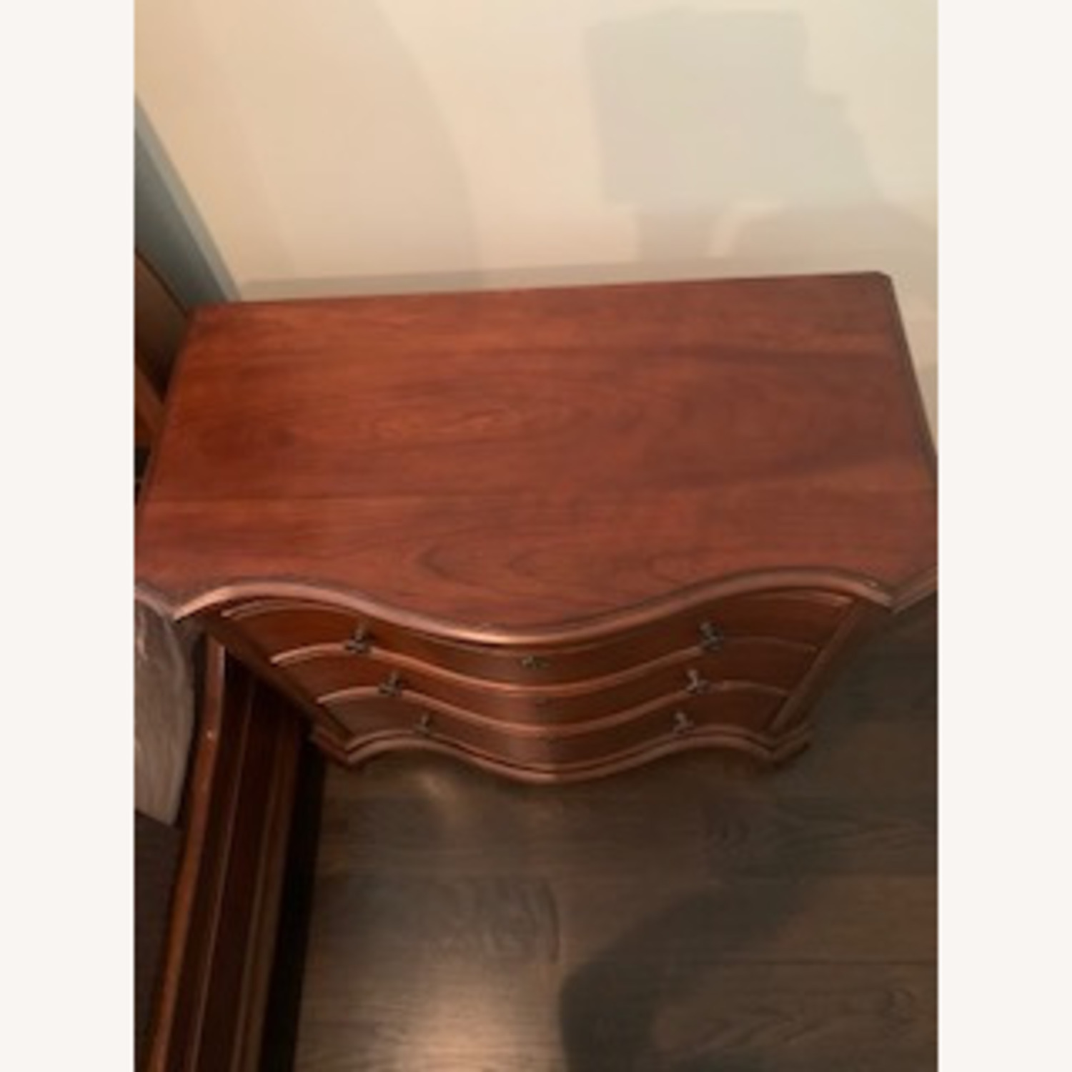 Ethan Allen Dark Brown Wood Side Table - image-6