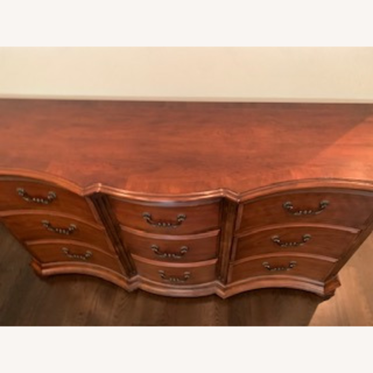 Ethan Allen Dark Brown Wood Dresser - image-2