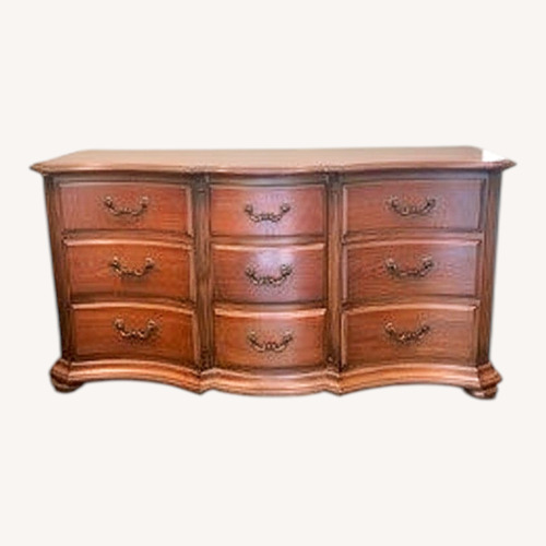 Used Ethan Allen Dark Brown Wood Dresser for sale on AptDeco