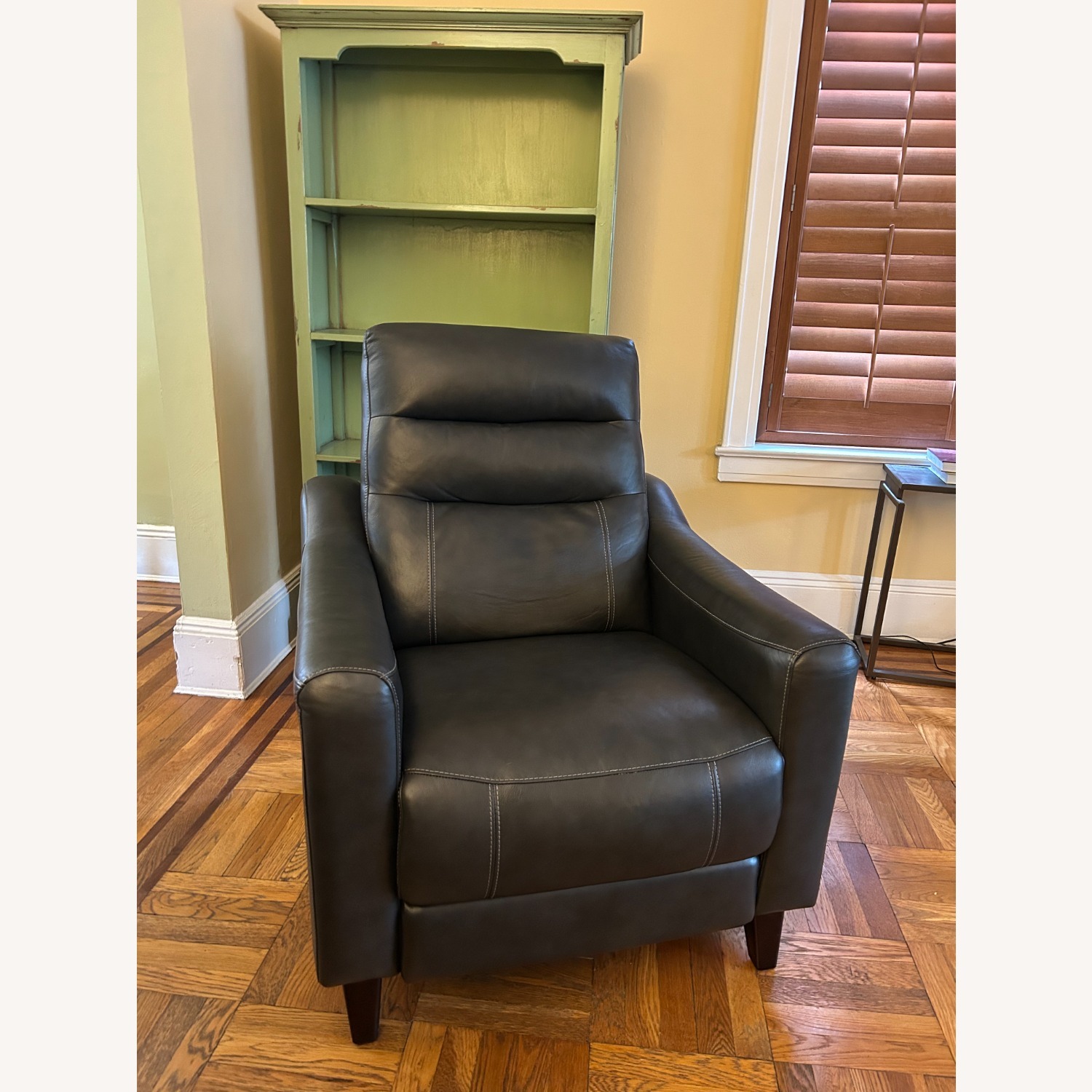 Dark Brown Leather Recliner - image-0