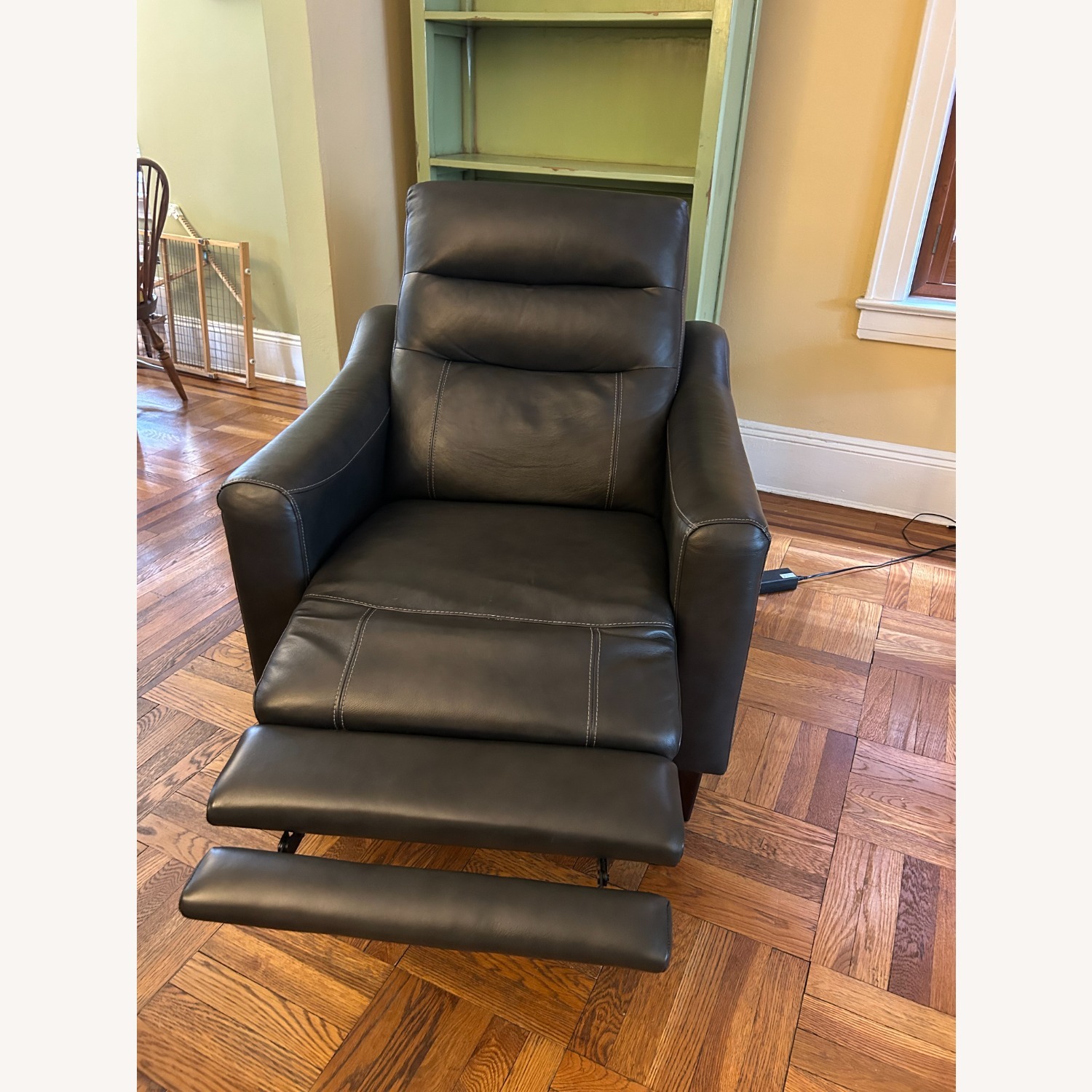 Dark Brown Leather Recliner - image-2