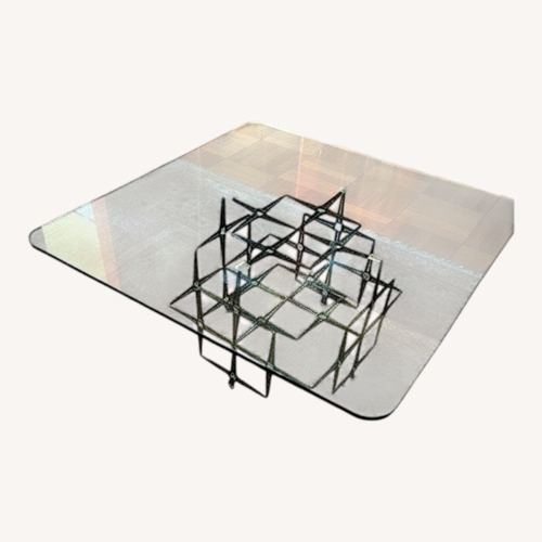 Used Vintage/Antique Finds Natural Glass Coffee Table for sale on AptDeco