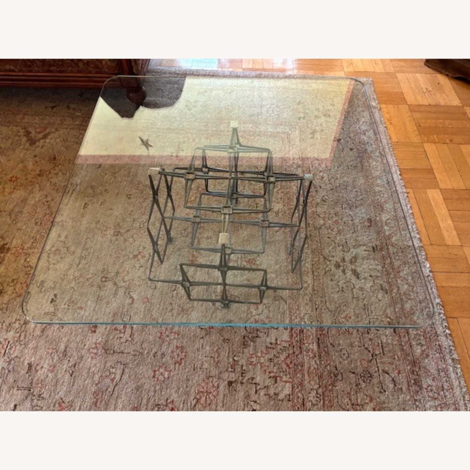 Vintage/Antique Finds Natural Glass Coffee Table - image-2