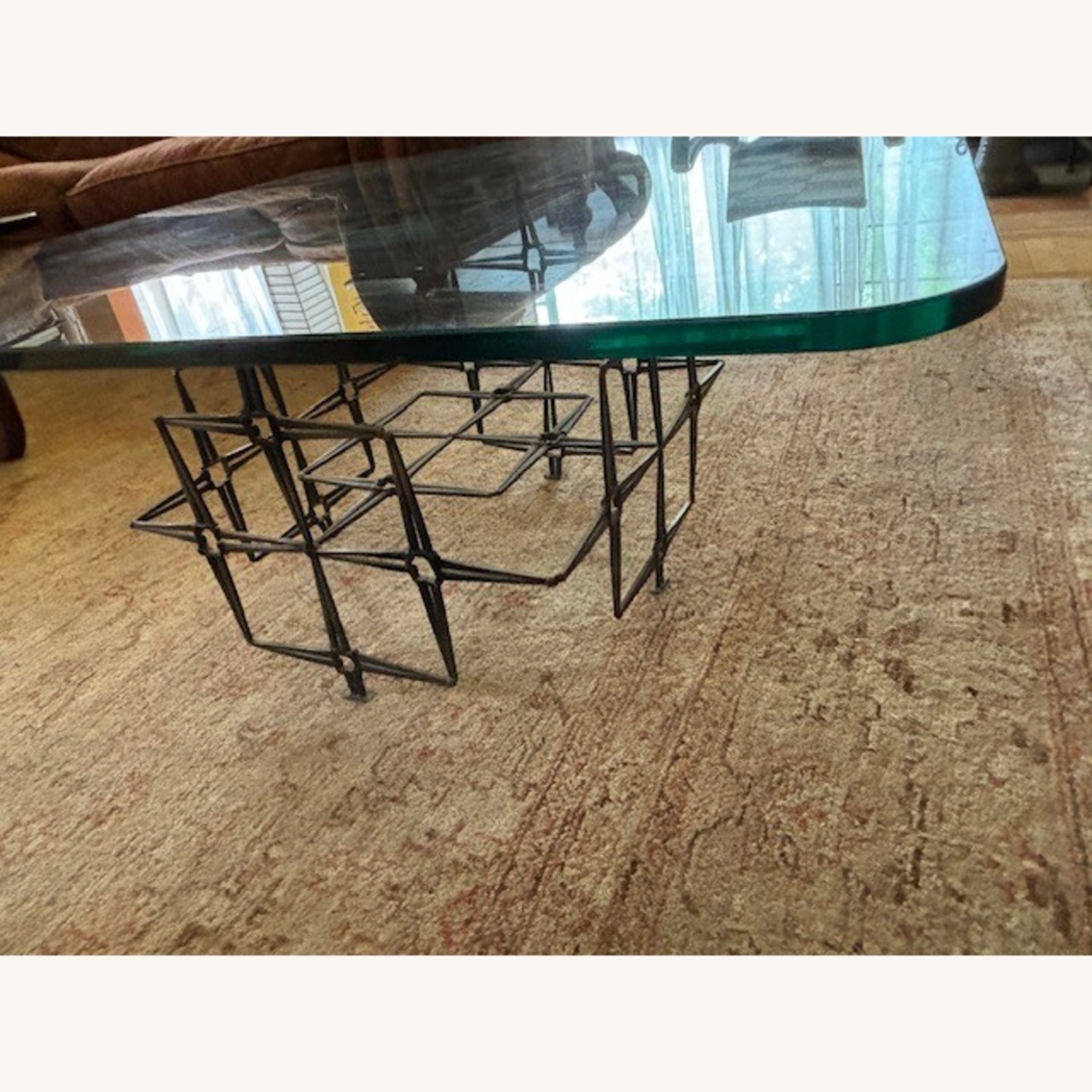 Vintage/Antique Finds Natural Glass Coffee Table - image-5