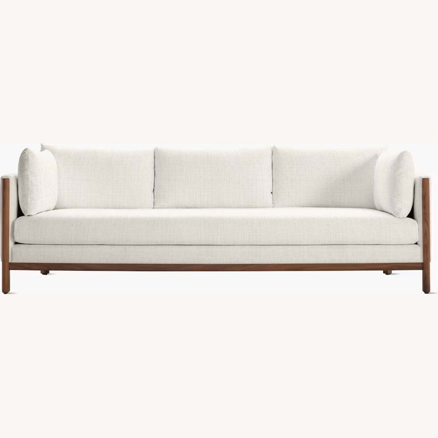 Design Within Reach Emmy White Fabric 3+ Seater Sofa - image-5