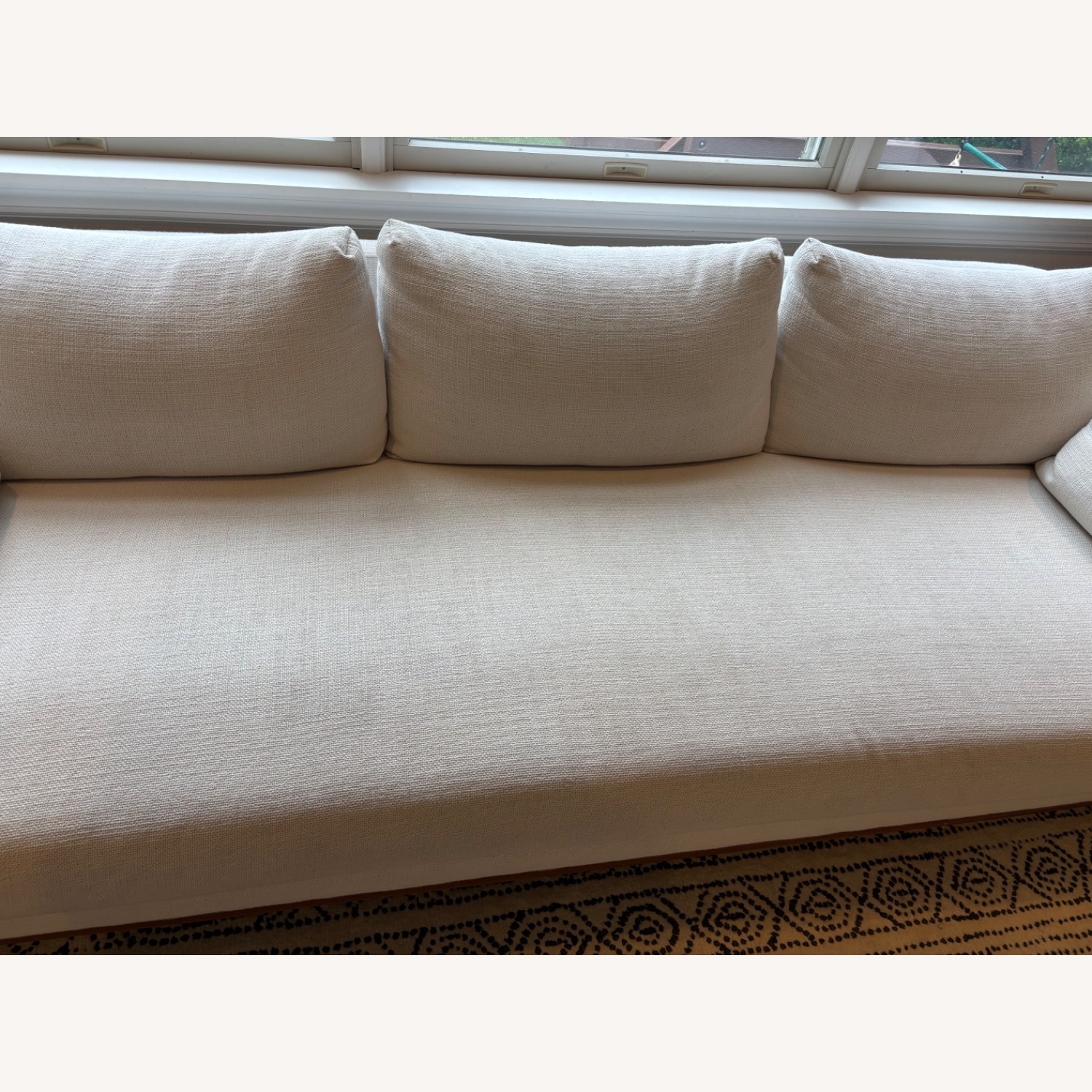 Design Within Reach Emmy White Fabric 3+ Seater Sofa - image-6