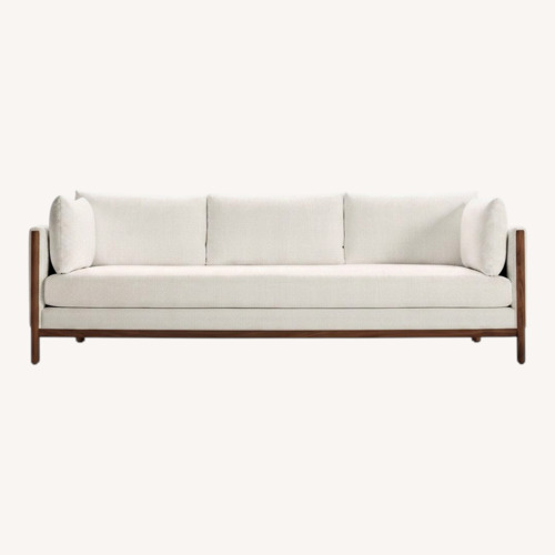 Used Design Within Reach Emmy White Fabric 3+ Seater Sofa for sale on AptDeco
