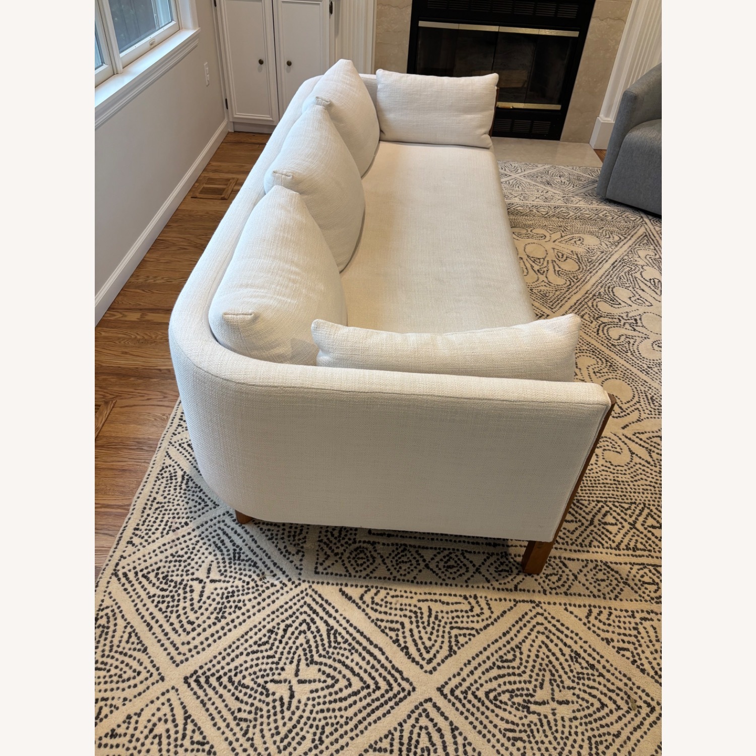 Design Within Reach Emmy White Fabric 3+ Seater Sofa - image-2