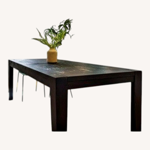 Used Vintage/Antique Finds Black Wood Dining Table for sale on AptDeco