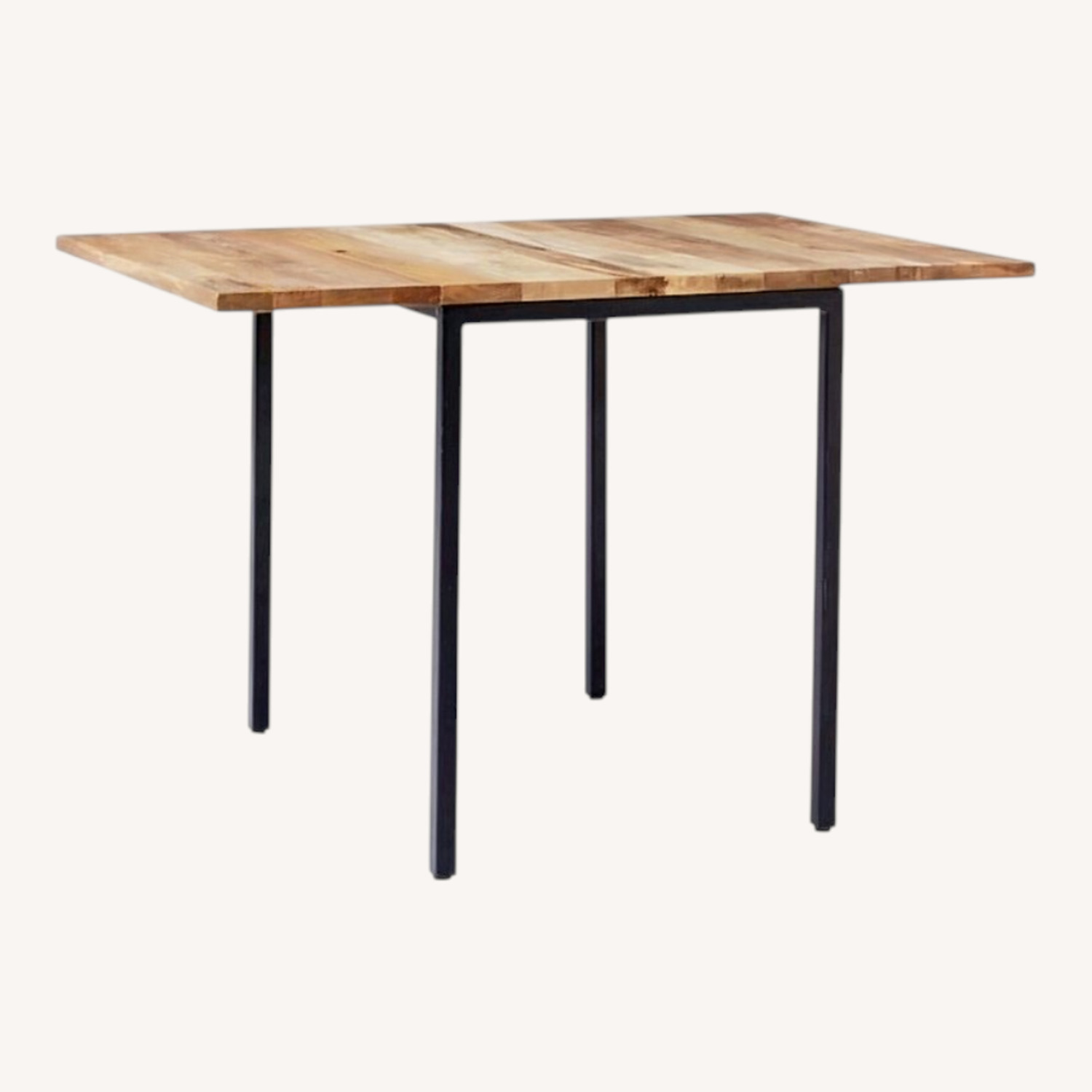 West Elm Box Frame Drop Leaf Extendable Table - image-0