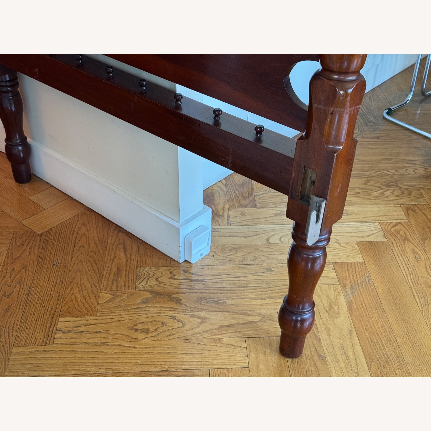 Mahogany 4 Poster Rope Bed Frame /Full - image-16