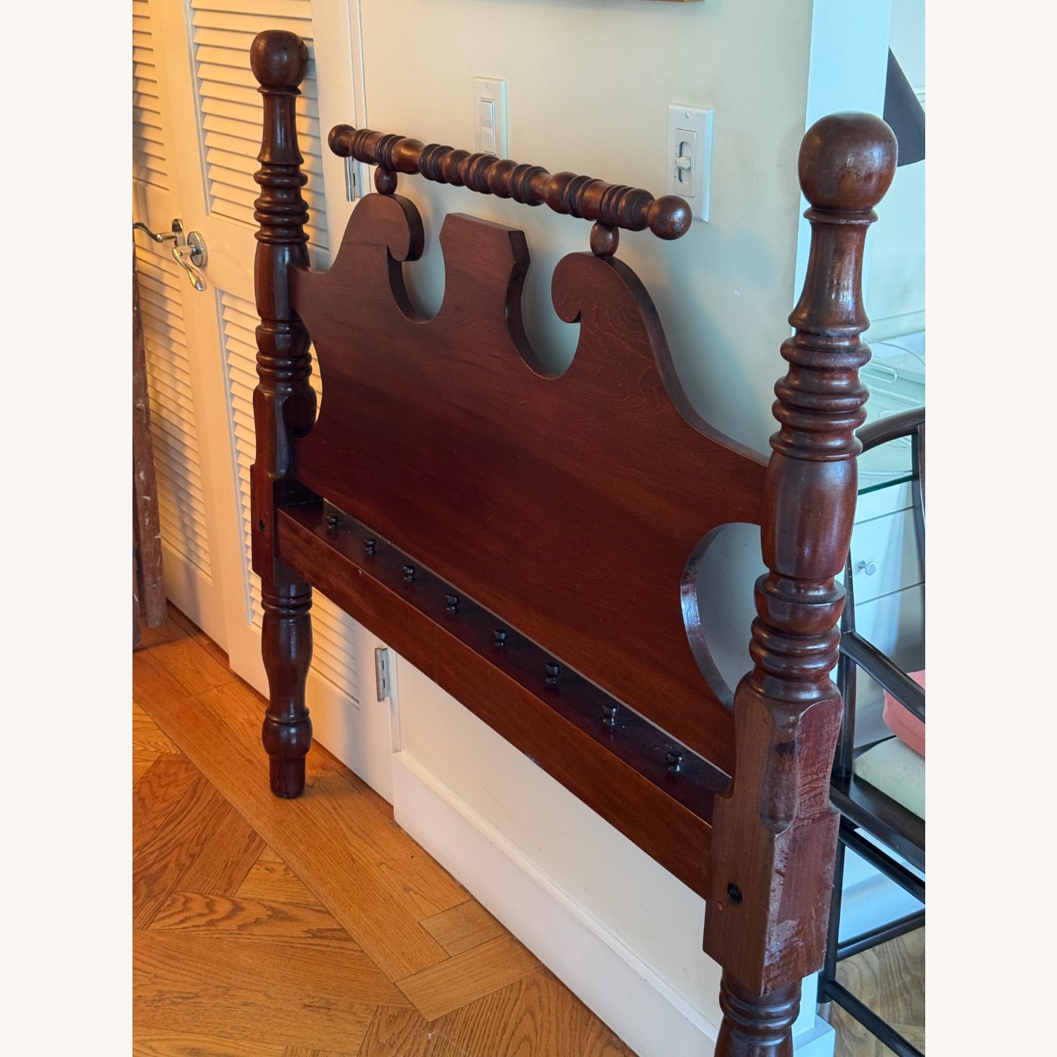 Mahogany 4 Poster Rope Bed Frame /Full - image-13