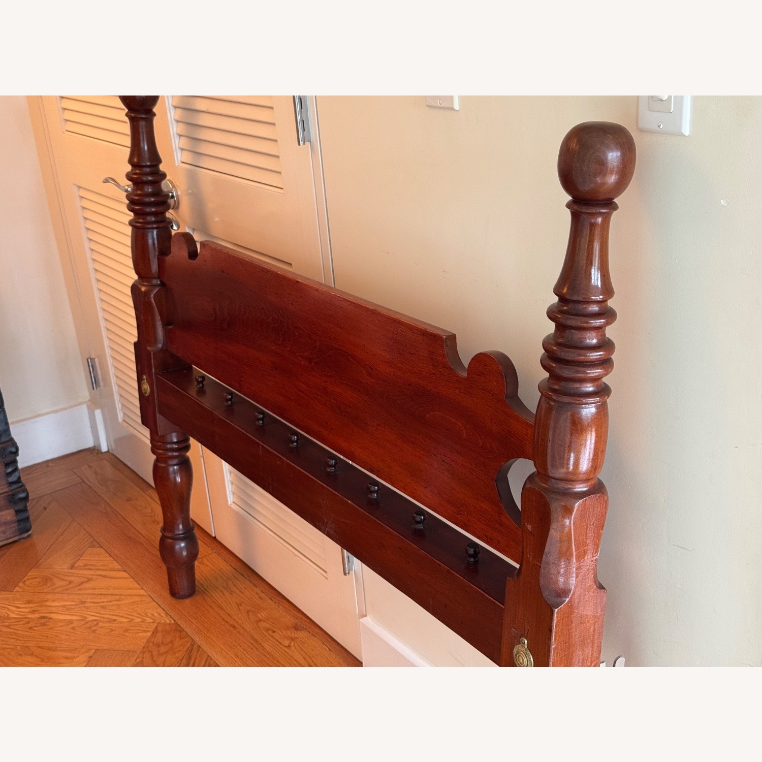 Mahogany 4 Poster Rope Bed Frame /Full - image-14