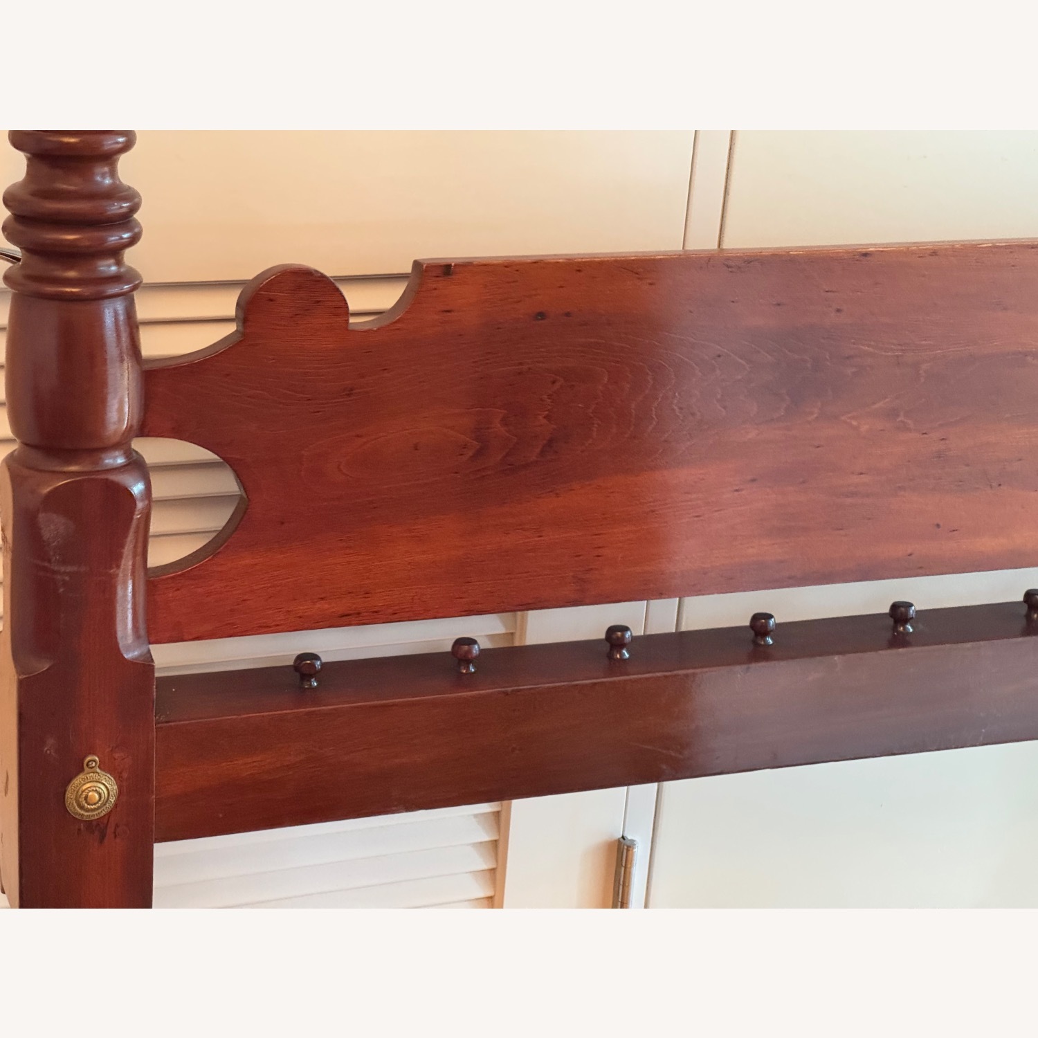 Mahogany 4 Poster Rope Bed Frame /Full - image-11
