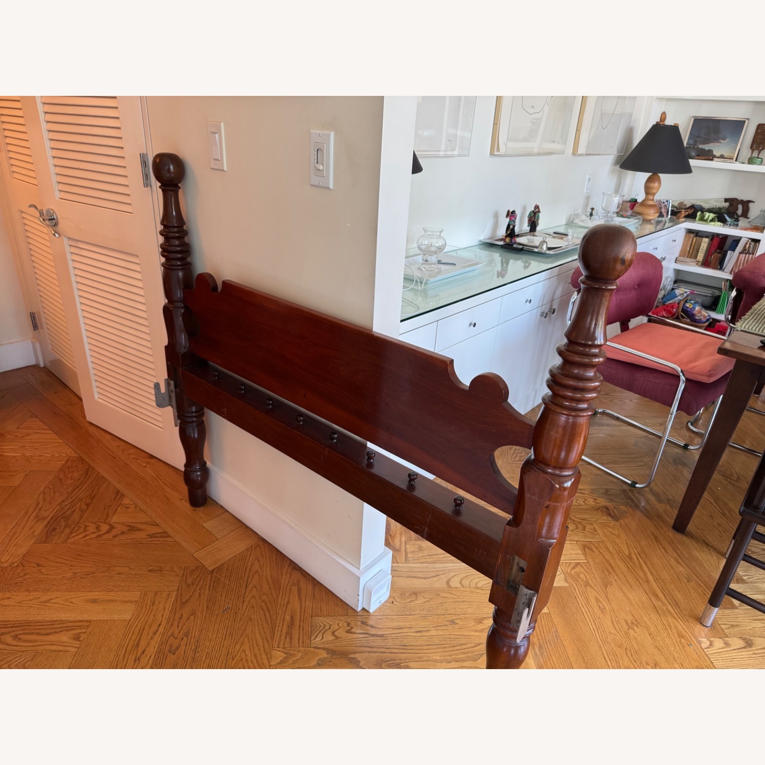 Mahogany 4 Poster Rope Bed Frame /Full - image-15