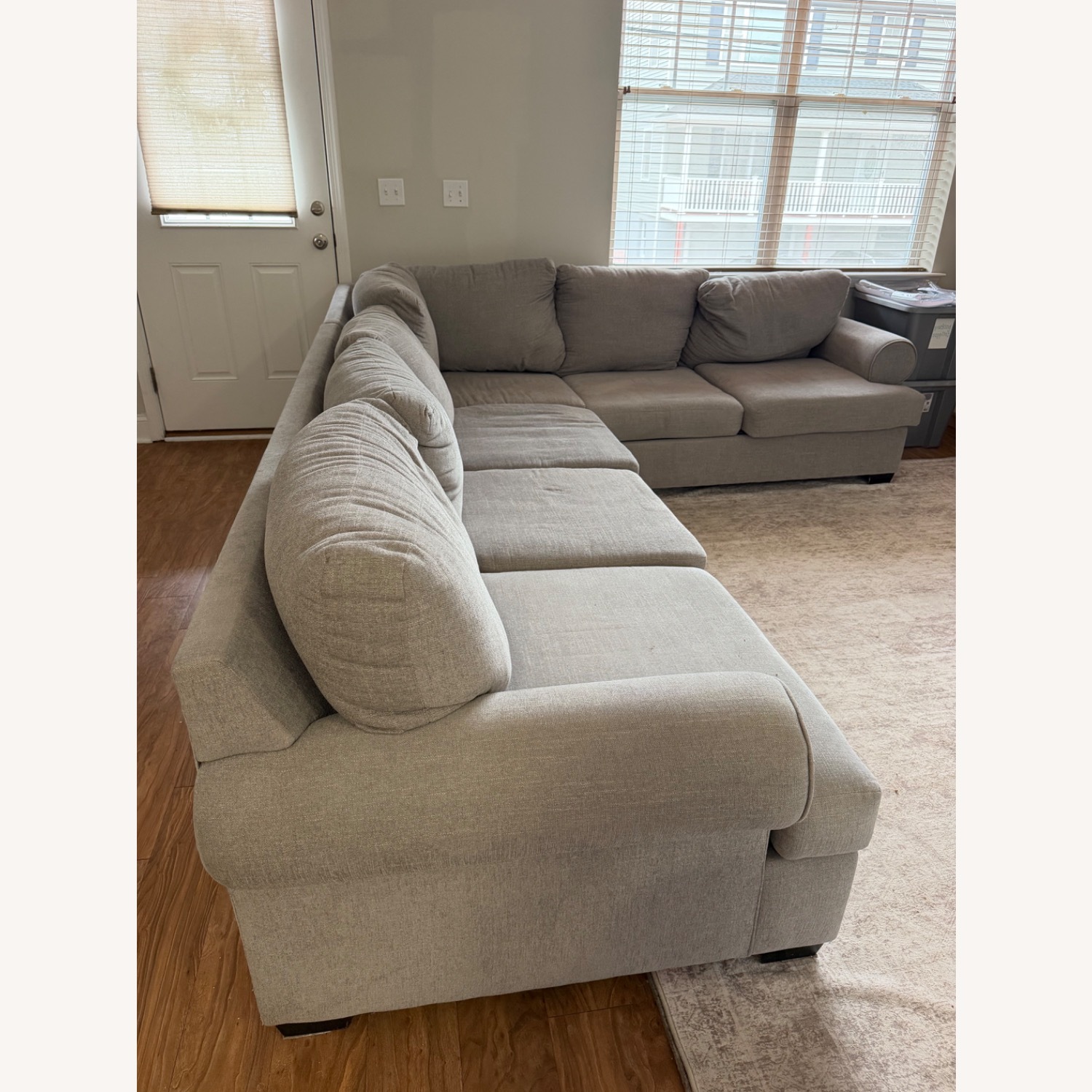 Living Spaces Two Piece Sectional Sofa - image-2