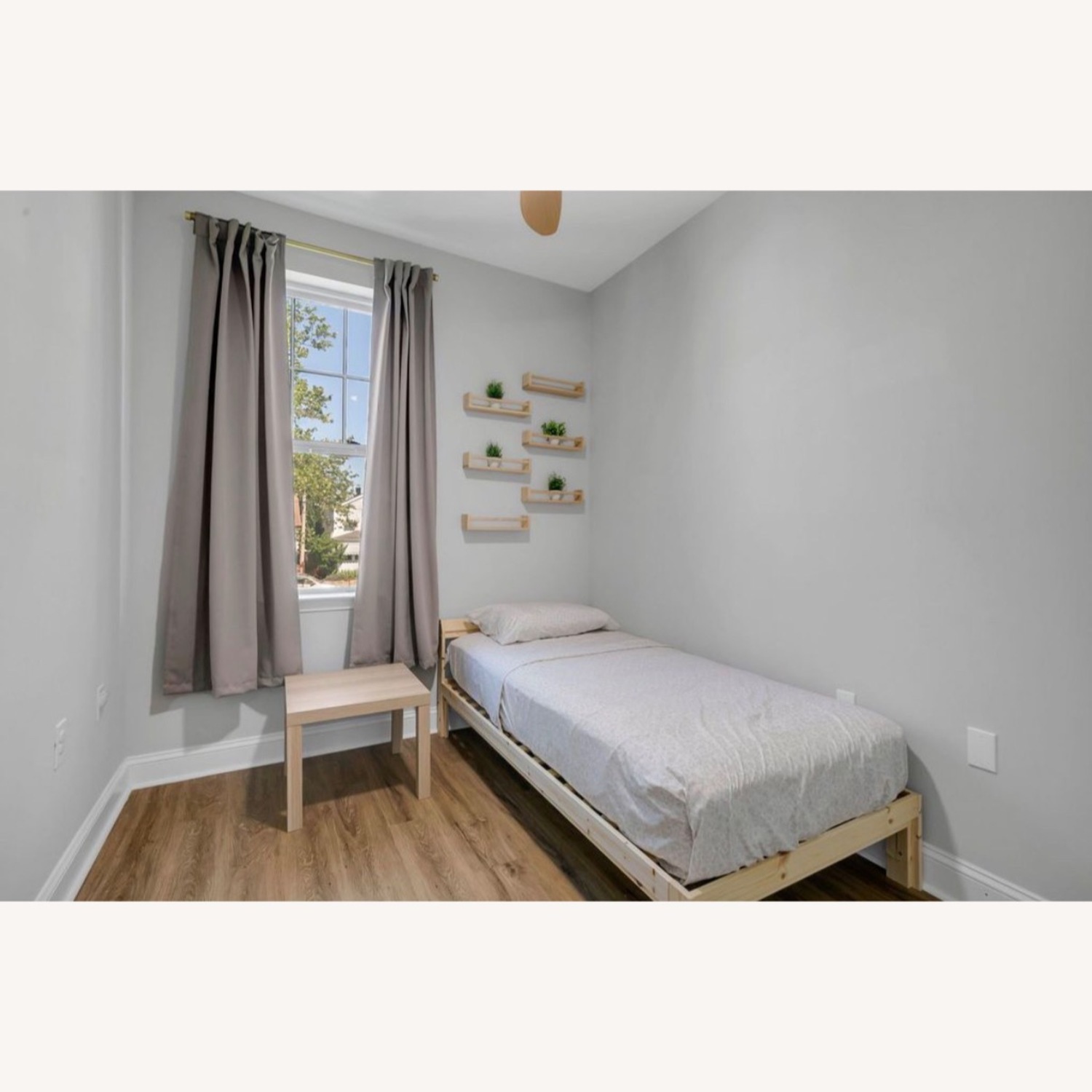 IKEA NEIDEN Wood Twin Bed - image-1