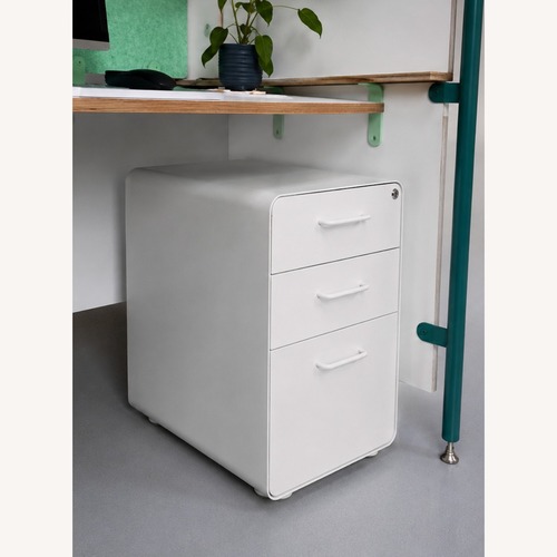 Used Poppin 3-Drawer Desk Cabinets White for sale on AptDeco