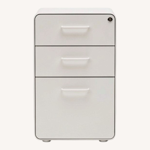 Used Poppin 3-Drawer Desk Cabinets White for sale on AptDeco