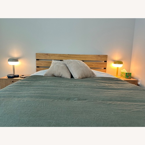 Used Metal and Wood Bedframe for sale on AptDeco