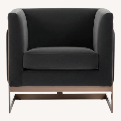Used Sunpan Dark Brown Velvet Accent Chairs for sale on AptDeco