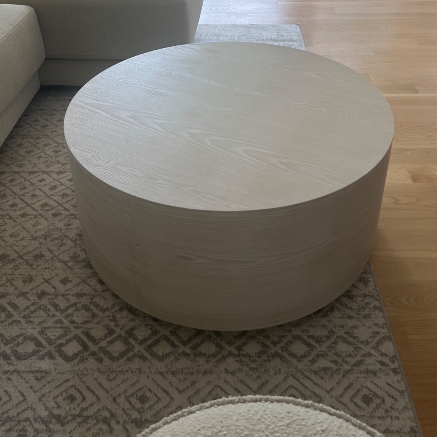 West Elm Volume Round Drum Coffee Table - image-2